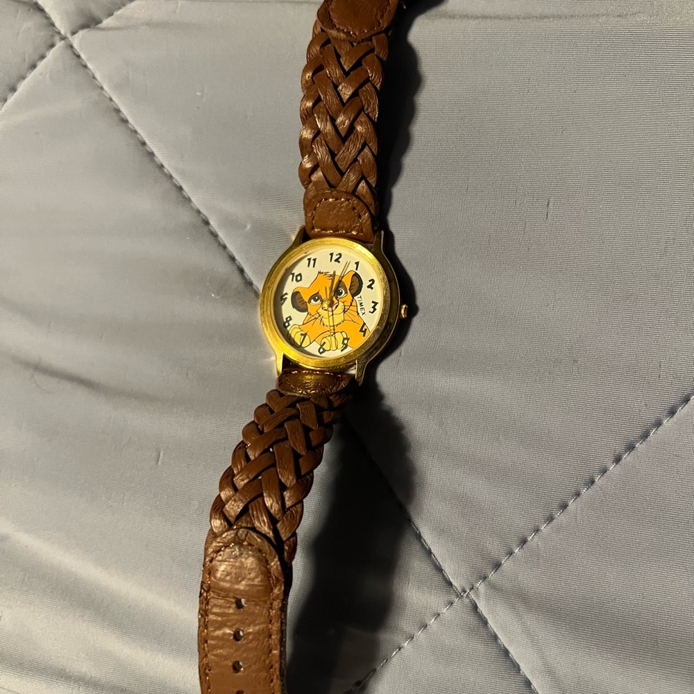 Disney Gold and Brown Lion King Watch